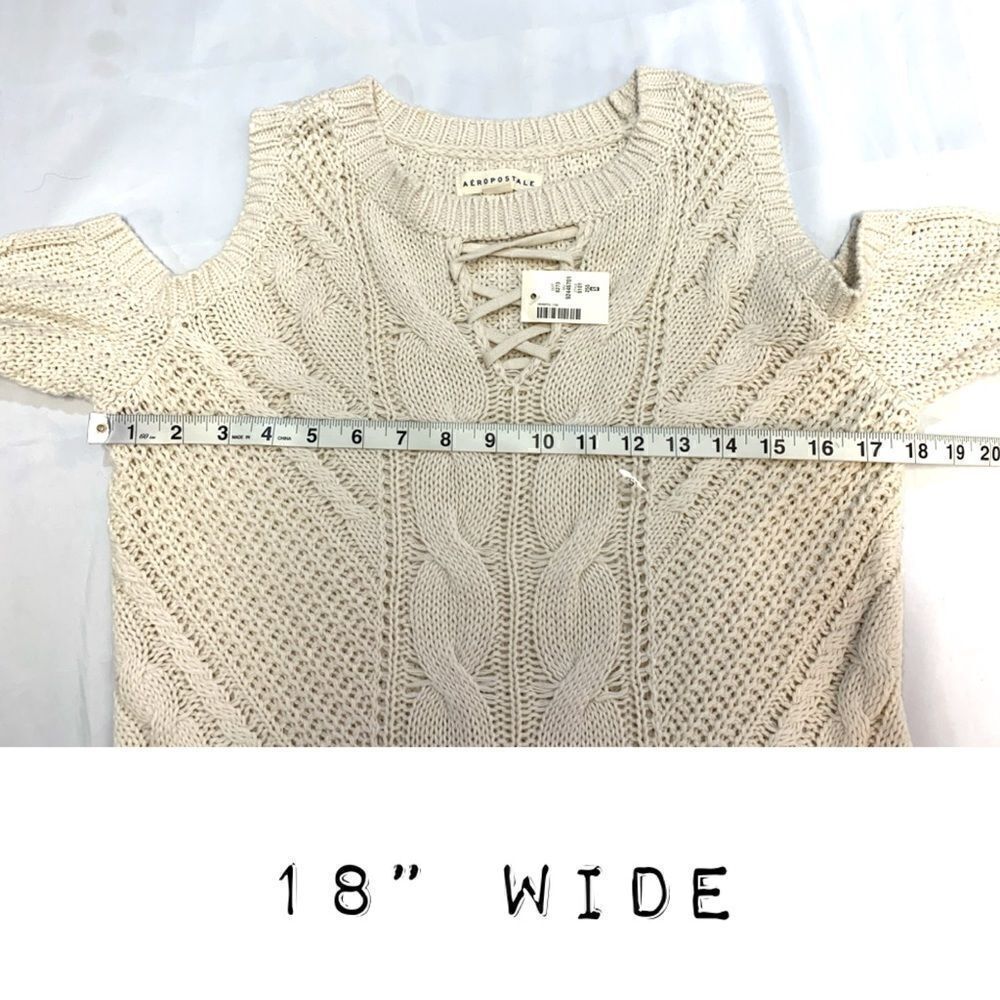 NWT Aeropostale knit cold shoulder sweaters - Picture 5 of 11